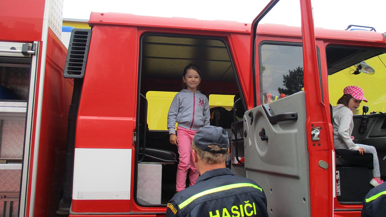 Návštěva hasičů u nás v mateřské škole